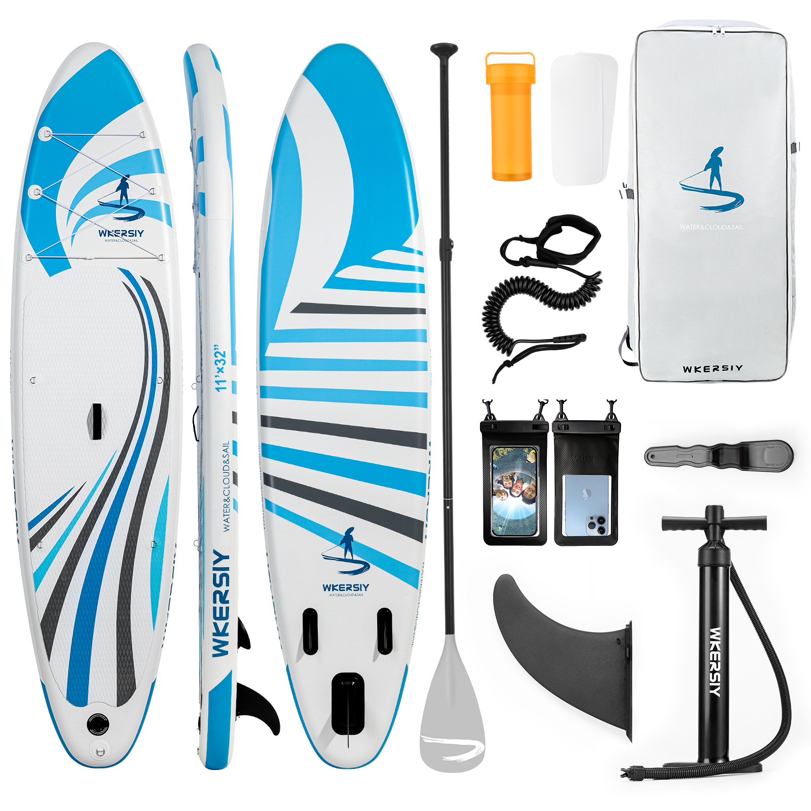 11ft Grey Wide All-Round SUP | Ultra-Durable Family Board for Yoga, Fishing & Multi-Person Adventures - Image 2