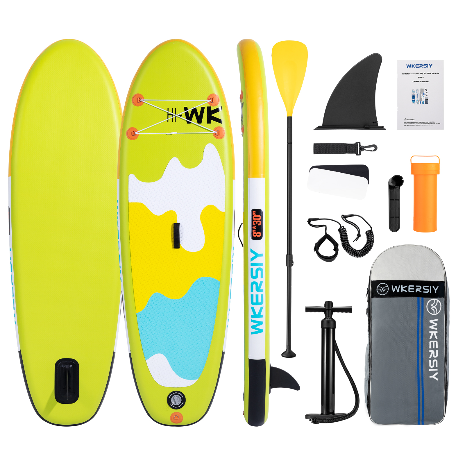 8ft Green Kids SUP | Ultra-Stable Youth Paddle Board, Lightweight & Parent-Friendly Design - Image 2