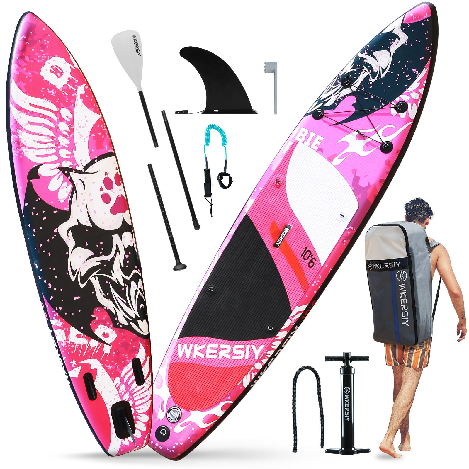10ft6in Skeleton SUP | Multi-Functional Paddle Board for Yoga & Adventure – WKersiy - Image 2