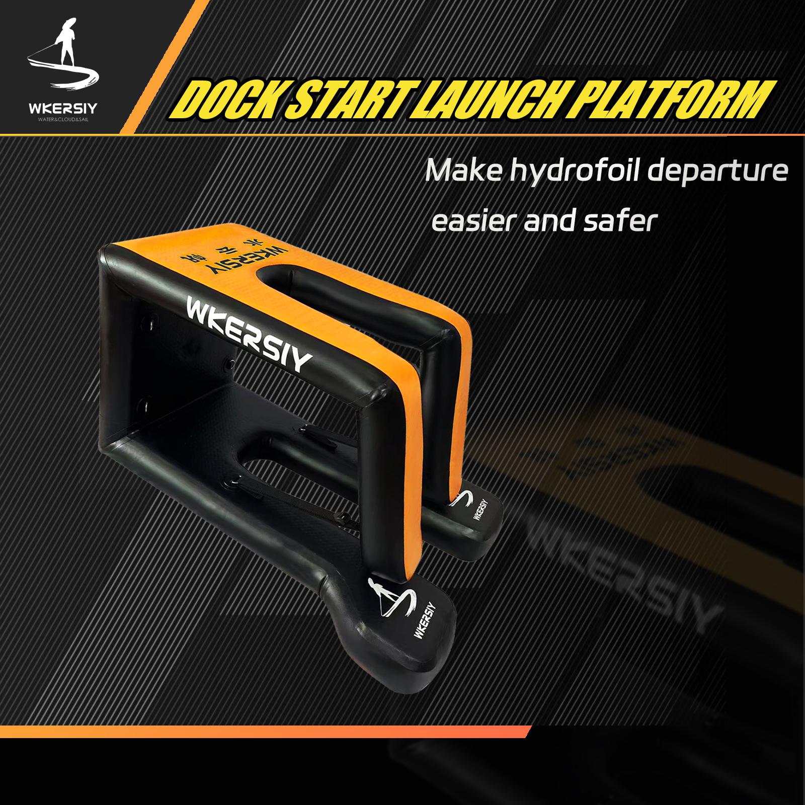 Wkersiy Hydrofoil DockStarter Platform Orange - Image 5