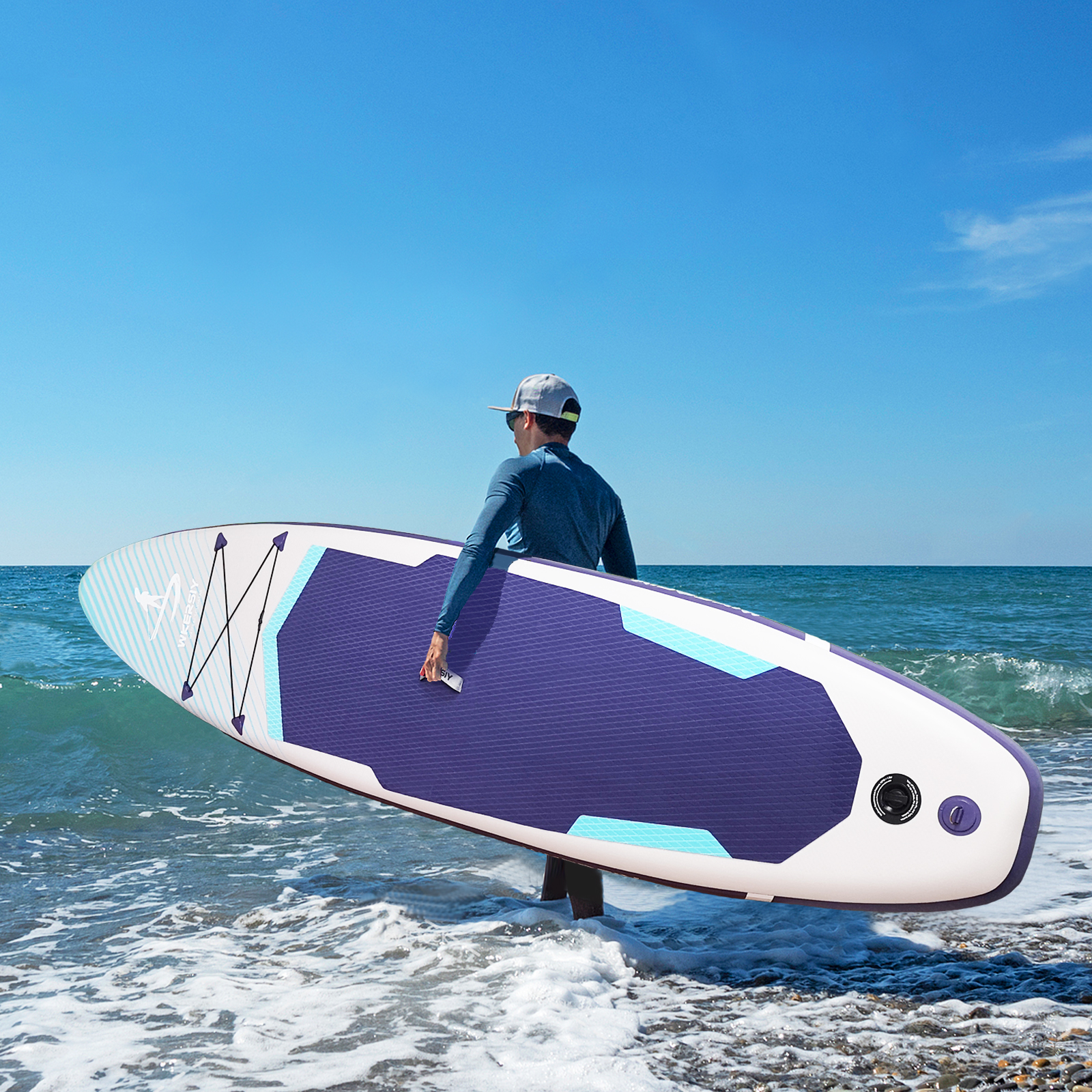 11ft Grey Inflatable SUP Board | All-Water Performance